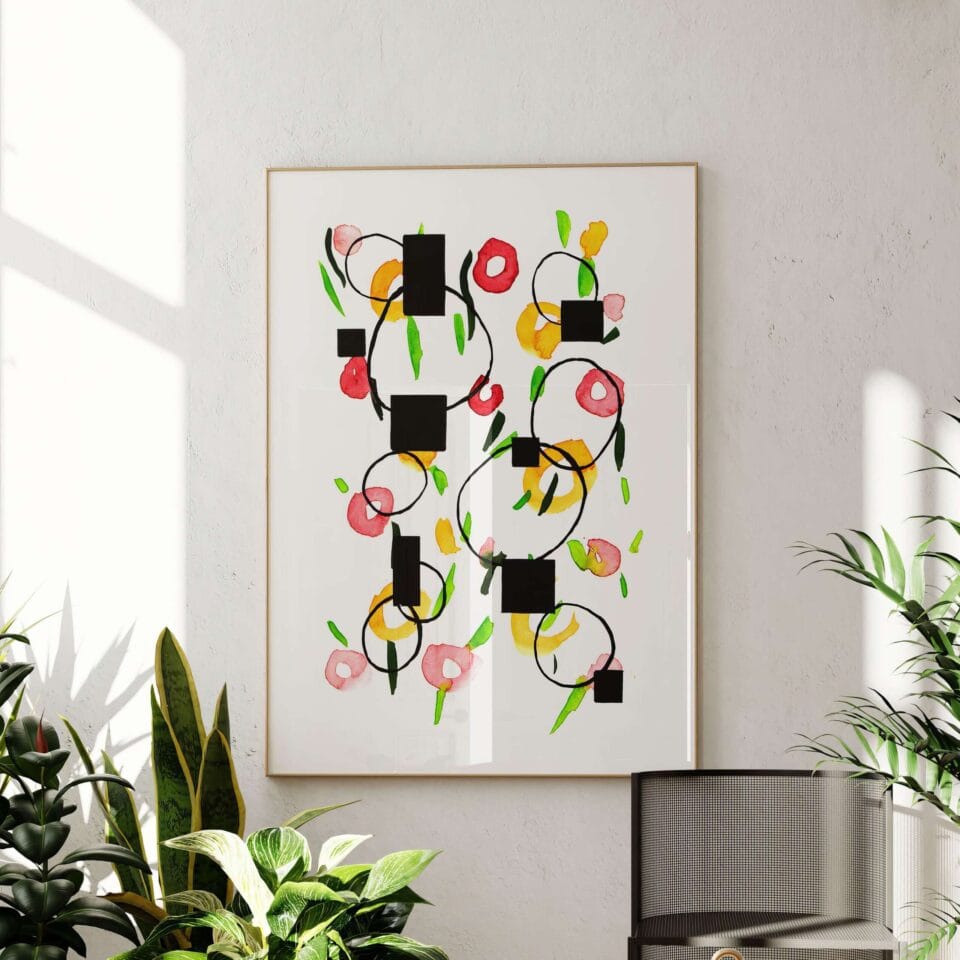 Anticipations Les Bouquets I, print A0 841x1189 mm or A1 594x841 mm, Giclée on Hahnemühle Paper, available framed or unframed, Signed & numbered (1 to 50), with certificate of authenticity 1